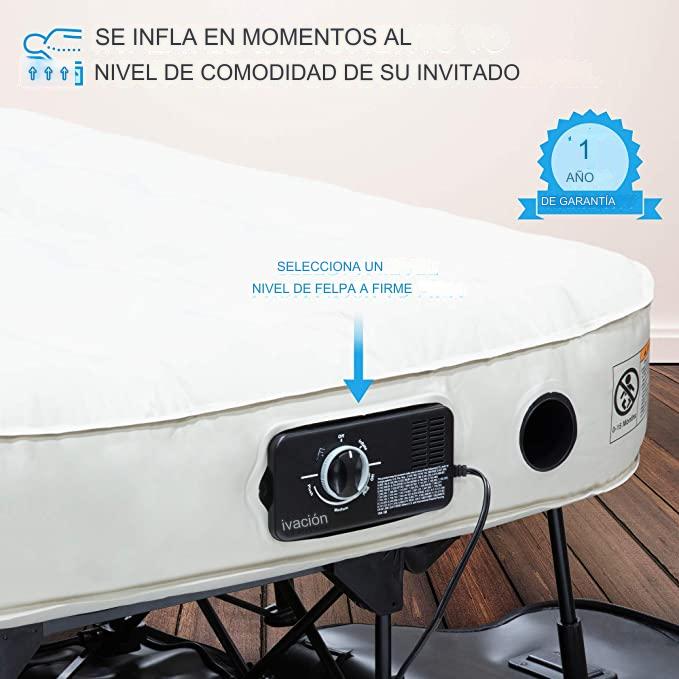 Colchón de Aire Ivation EZ-Bed con Tecnología Deflate Defender