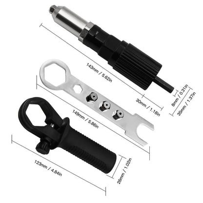 Adaptador de Pistola Remachadora para Taladro Inalámbrico