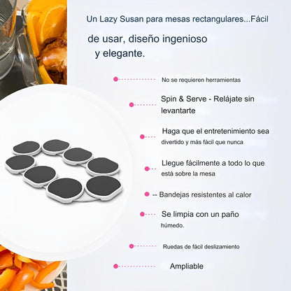 Giradiscos Lazy Susan para Cenar en Familia