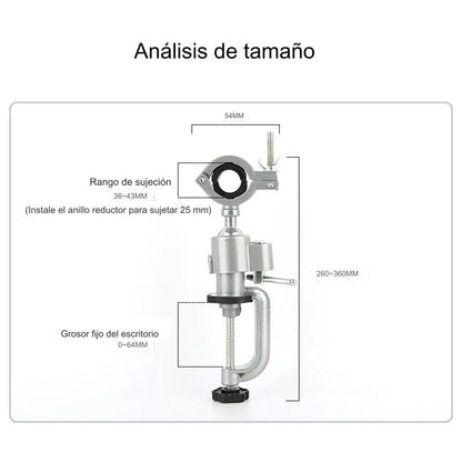 Hezecar™ Amoladora y Taladro Eléctrico con Soporte Fijo Giratorio Universal