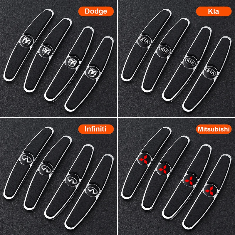 Parachoques Metálicos para Puertas de Coche (4 Unidades)