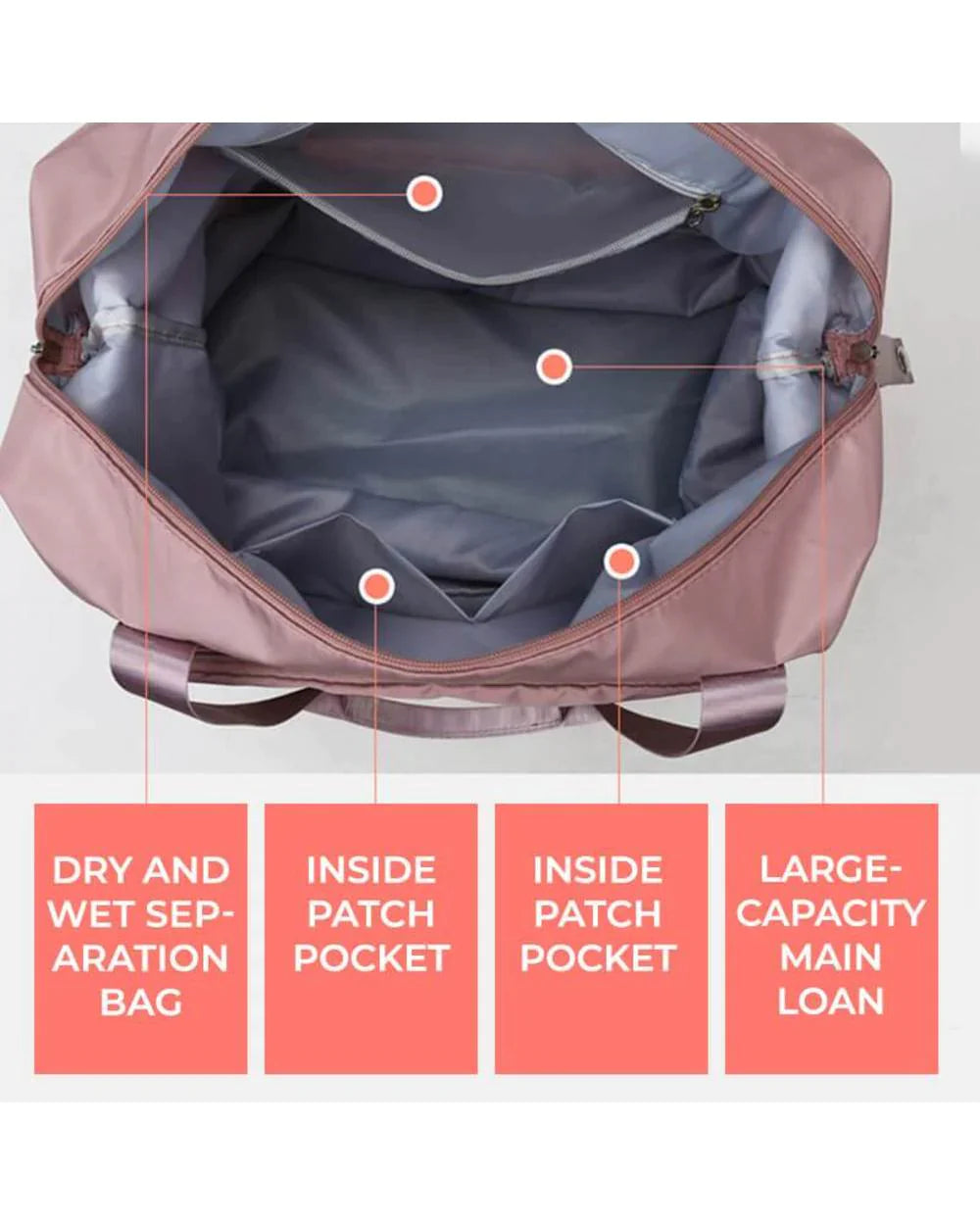 BOLSO DE VIAJE DE GRAN CAPACIDAD