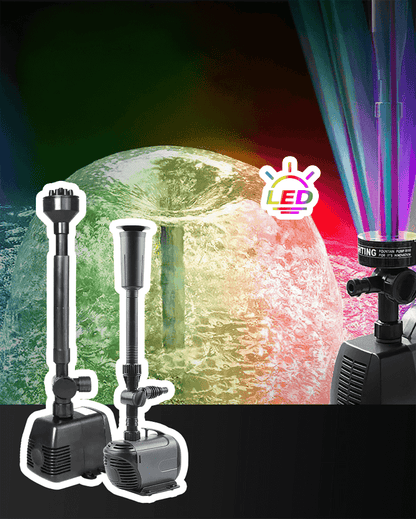 Bomba de Fuente Sumergible con Luces LED